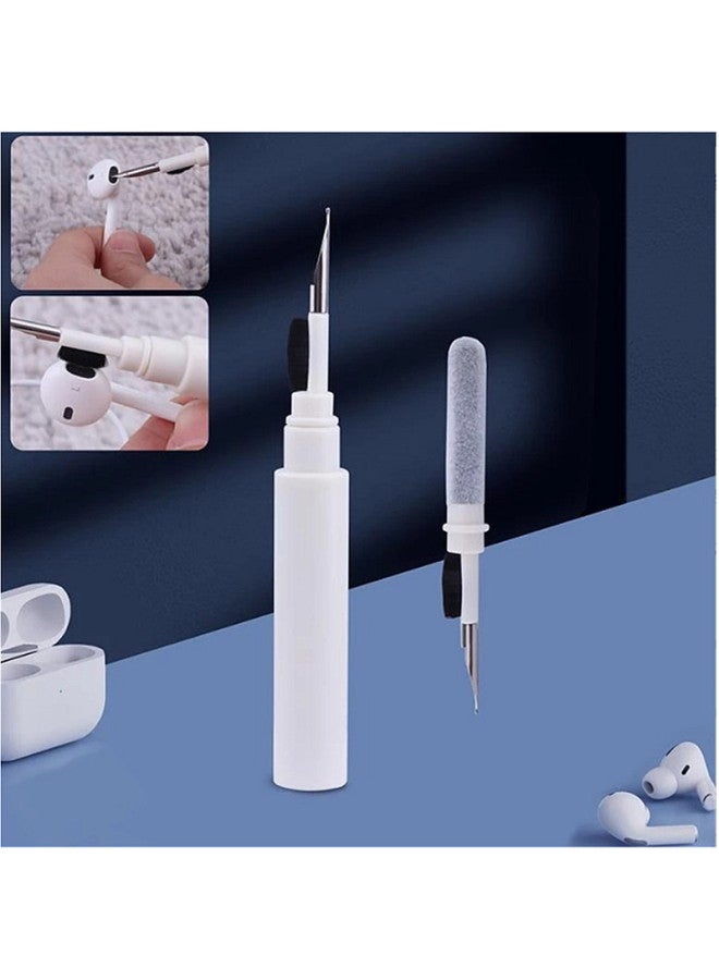 Bluetooth Headset Cleaning Pen Dust Cleaner Computer Keyboard Cleaning Pen Suit Electronic Product Cleaning Artifact-Color:Black (pearlescent Bag)  - Image 1