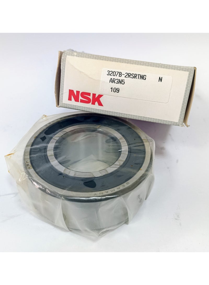 ORIGINAL NSK 3207 B2RSTNG Double Row Angular Contact Ball Bearing - 35x72x27mm - Sealed with Polyamide Cage - Genuine Made in GERMANY