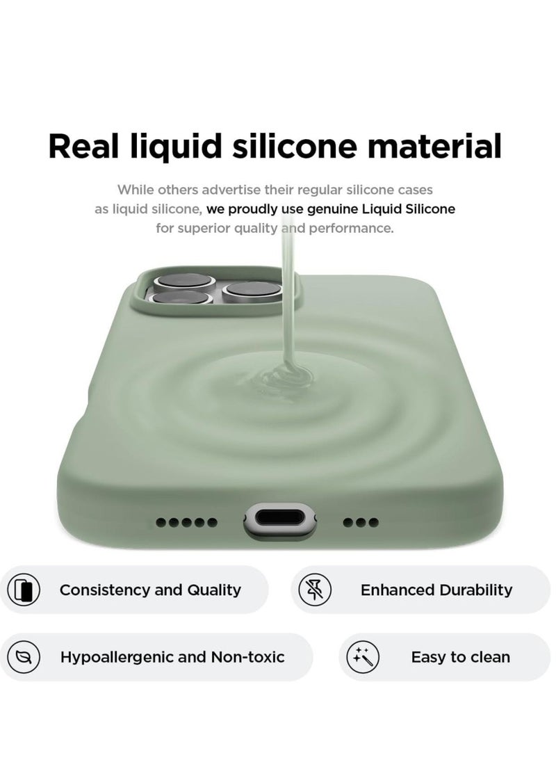 Raxoom iPhone 16 Pro Case Cover - Full Body Protection, Shockproof, Slim, Anti-Scratch, Soft Microfiber Lining (Calke Green) - Image 2