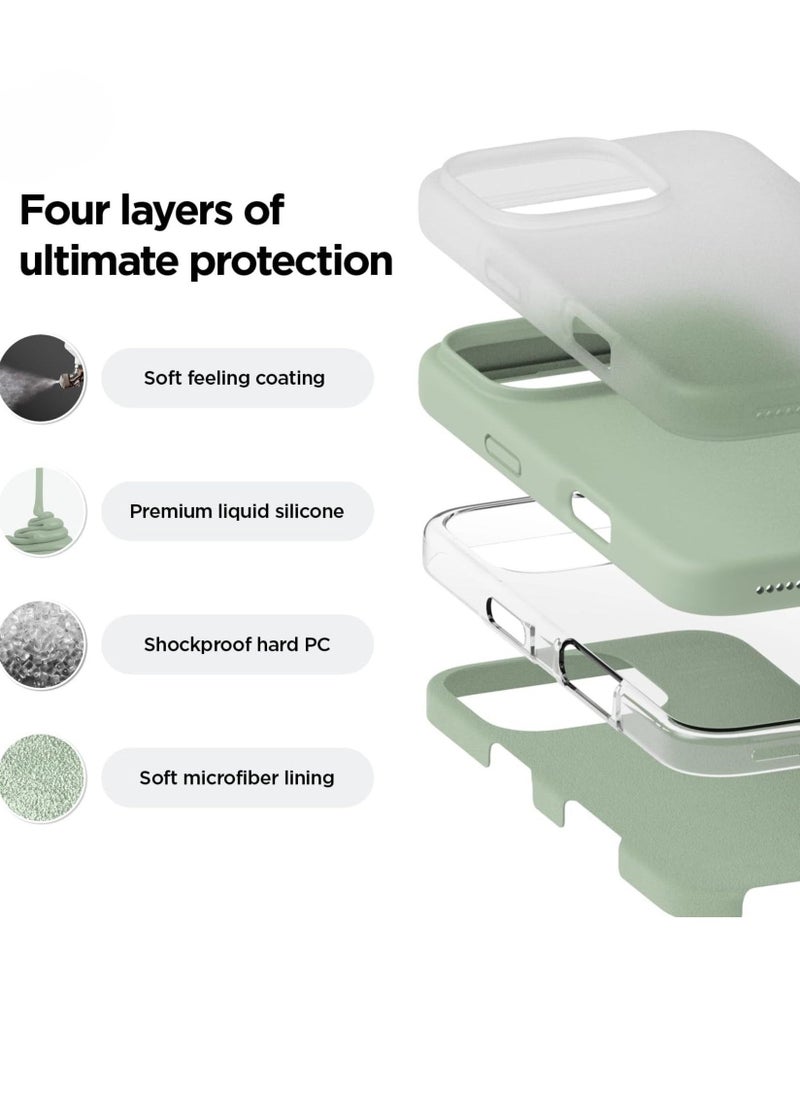 Raxoom iPhone 16 Pro Case Cover - Full Body Protection, Shockproof, Slim, Anti-Scratch, Soft Microfiber Lining (Calke Green) - Image 3