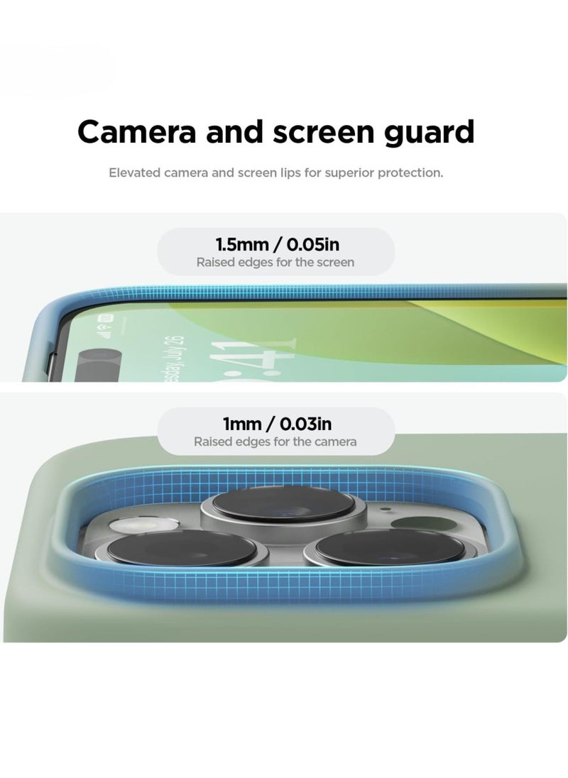 Raxoom iPhone 16 Pro Case Cover - Full Body Protection, Shockproof, Slim, Anti-Scratch, Soft Microfiber Lining (Calke Green) - Image 4