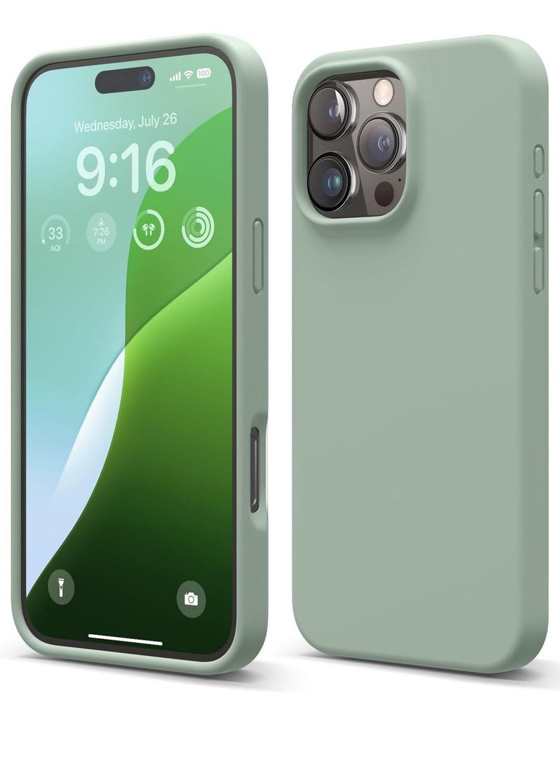 Raxoom iPhone 16 Pro Case Cover - Full Body Protection, Shockproof, Slim, Anti-Scratch, Soft Microfiber Lining (Calke Green) - Image 1