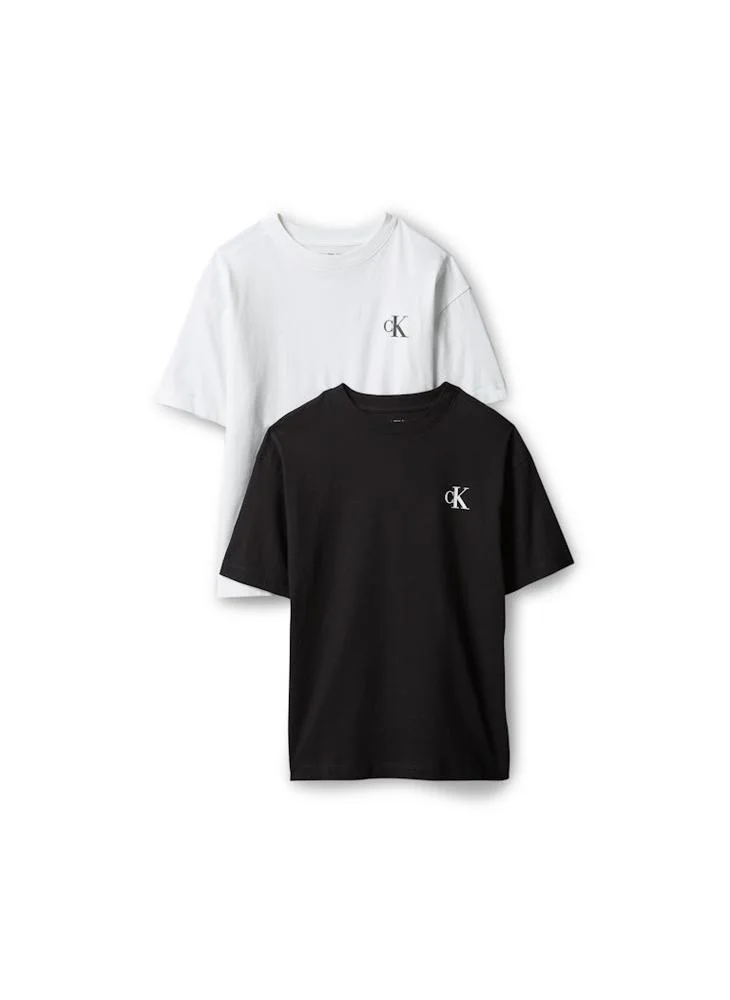 Calvin Klein Jeans 2-Pack Monogram Logo Crew Neck T-Shirts