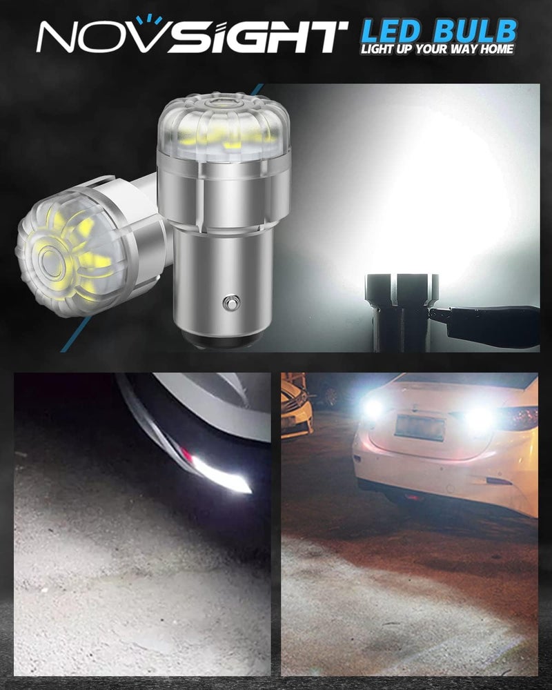 NOVSIGHT مصابيح LED NOVSIGHT 1157 - أضواء فرامل أكثر سطوعًا بنسبة 300% - Image 5