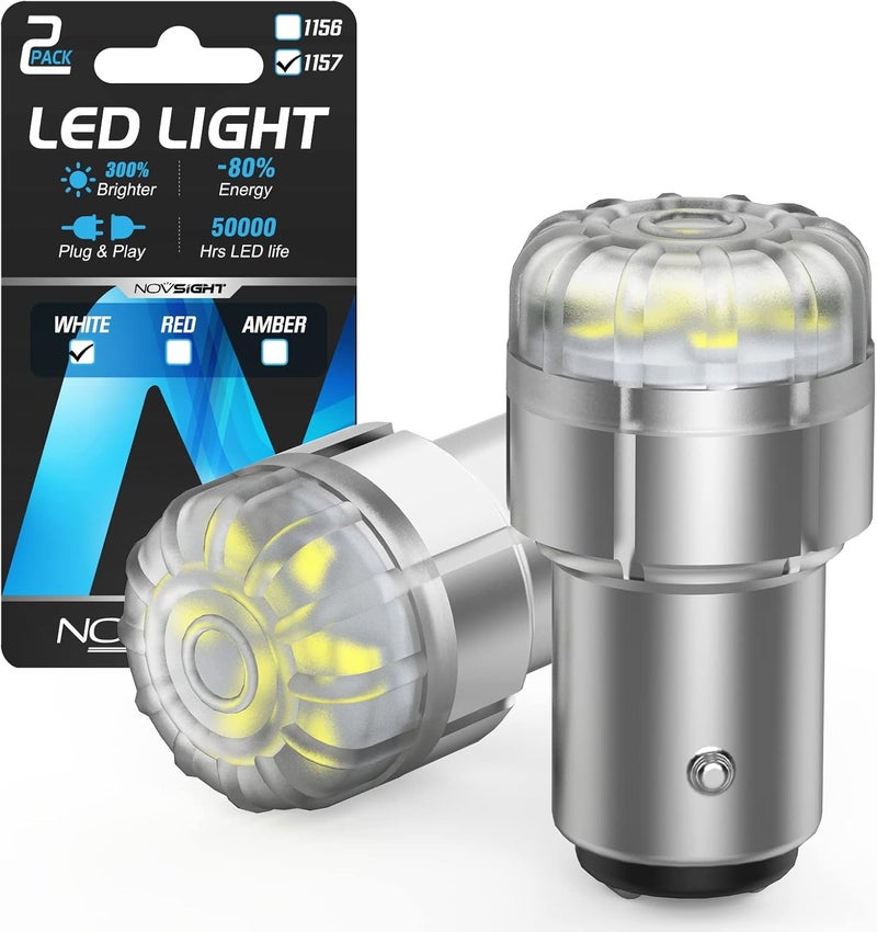 NOVSIGHT مصابيح LED NOVSIGHT 1157 - أضواء فرامل أكثر سطوعًا بنسبة 300% - Image 1