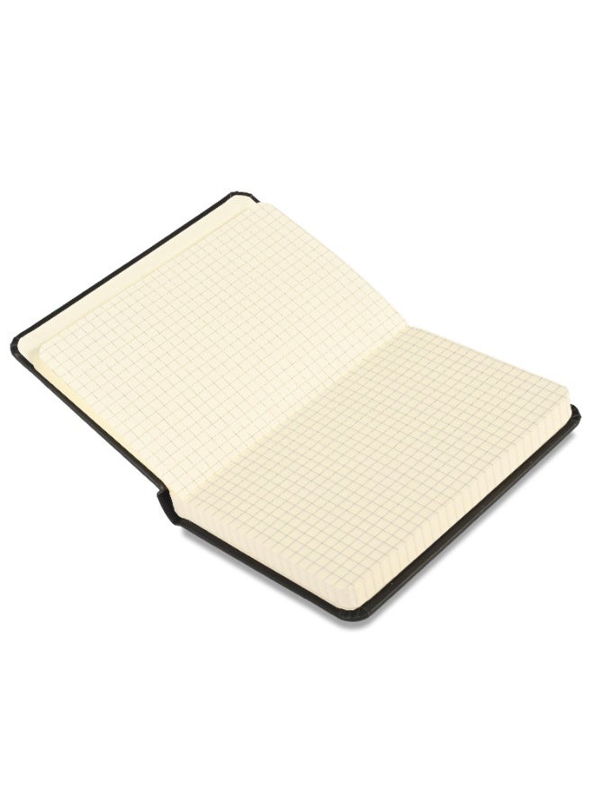 FIS دفتر إيطالي PU 120 ورقة A6، 5 مم مربع، أسود - FSNB5M1601 - Image 3