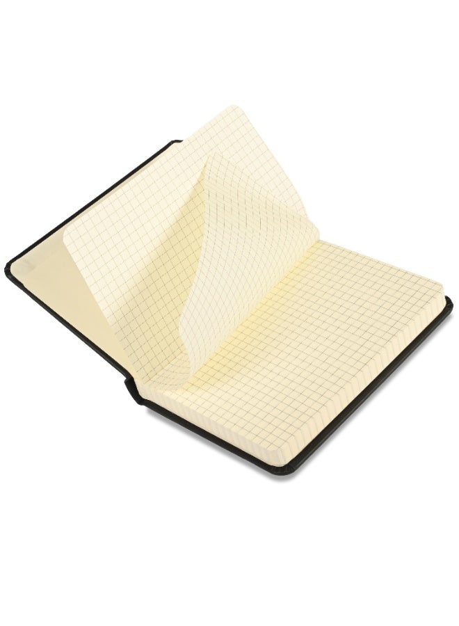 FIS دفتر إيطالي PU 120 ورقة A6، 5 مم مربع، أسود - FSNB5M1601 - Image 4