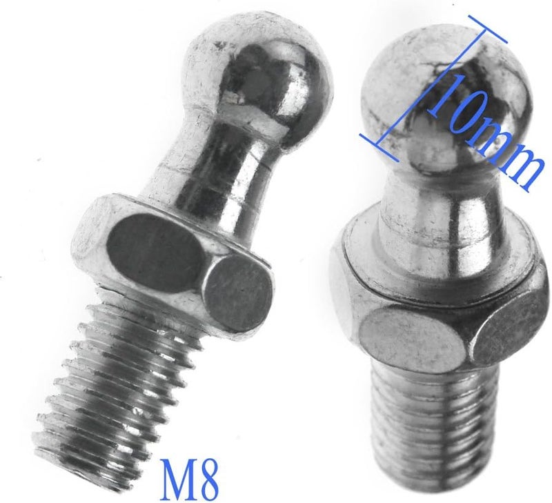 SING F LTD 2 x 10mm Threads Gas Strut Ball Stud Bolts M8 8/18 Struts Fastener - Image 2