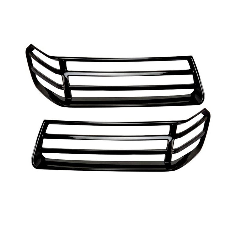 KACEPAR Front Wheel Eyebrow Light Cover Trim Decorative Sticker Black 20182021 Compatible with Jeep Wrangler JL JT ABS Exterior Front Wheel Eyebrow Light Cover Trim Sticker