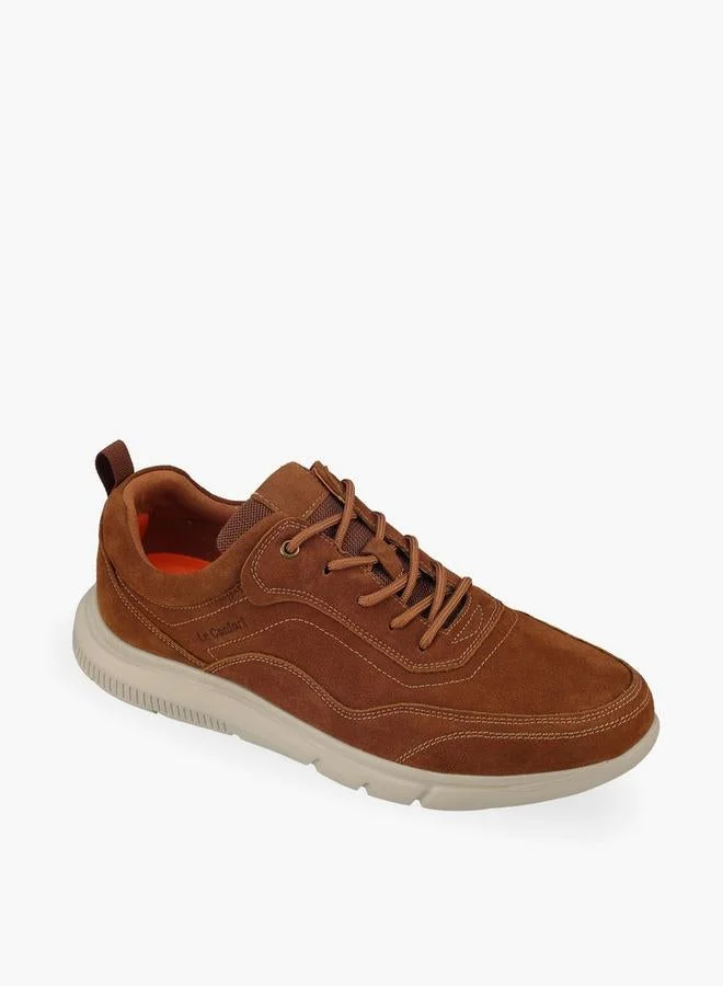 لو كونفورت Men Lace-Up Leather Ankle Sneakers