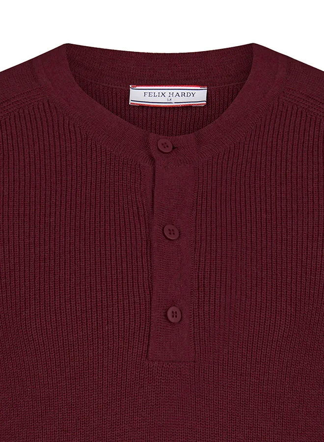 فيليكس هاردي Crew Neck Buttoned Pullover