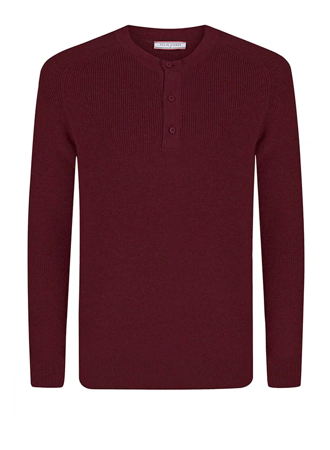 فيليكس هاردي Crew Neck Buttoned Pullover
