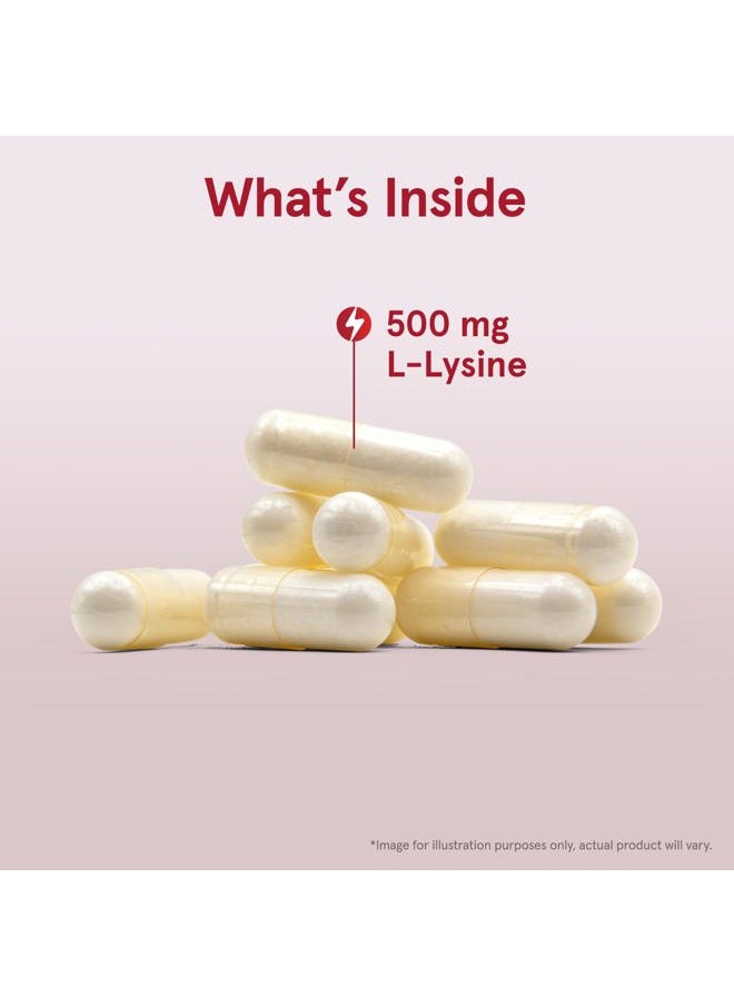 jarrow formulas L-Lysine 500 mg, Dietary Supplement, Amino Acid for Protein Synthesis and Healthy Tissue Support, 100 Capsules, 100 Day Supply  - Image 3