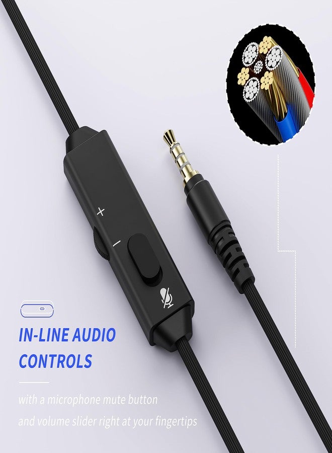 BINNUNE Gaming Headset with Mic for PS5 Xbox Series S|X PS4 Xbox One PC Switch, Wired Audifonos Gamer Headphones with Microphone for Playstation 4|5 Xbox 1 - Image 5