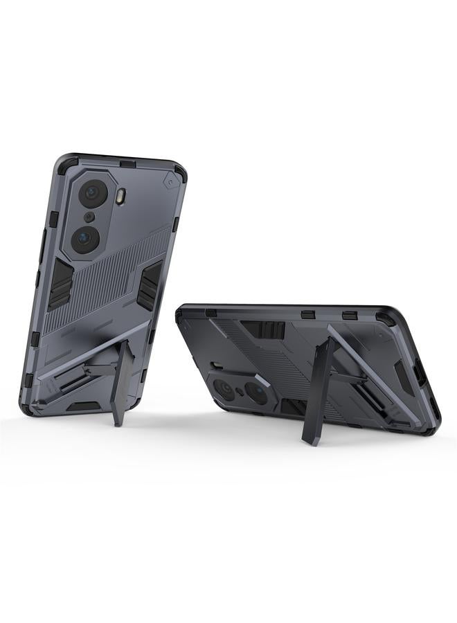 اس-توب جراب لهاتف Honor 60 Pro Punk Armor 2 في 1 PC + جراب هاتف TPU - Image 4