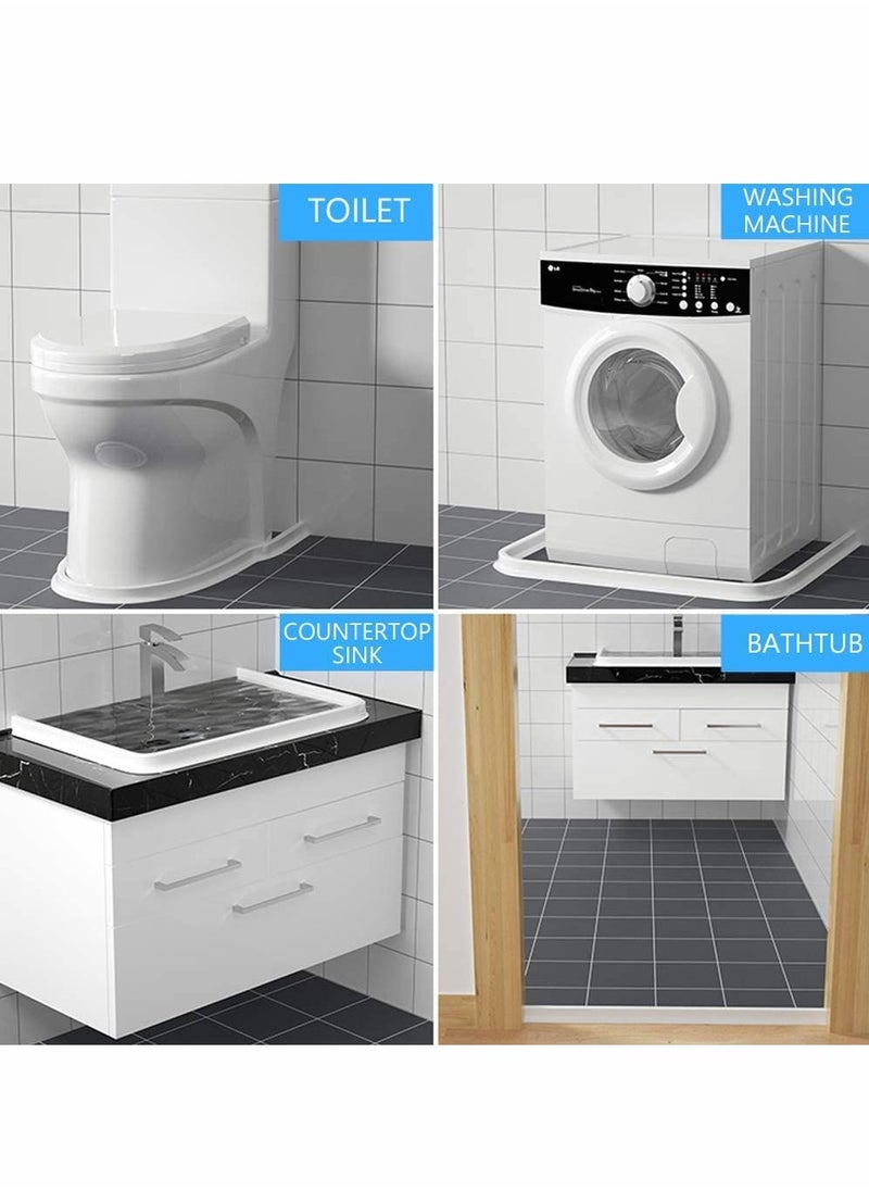 Excefore Collapsible Shower Water Dam Shower Stopper Barrier and Retention System and Keeps Water Inside Threshold Dry and Wet Separation Suitable for Bathroom and Kitchen, 1M  - Image 4
