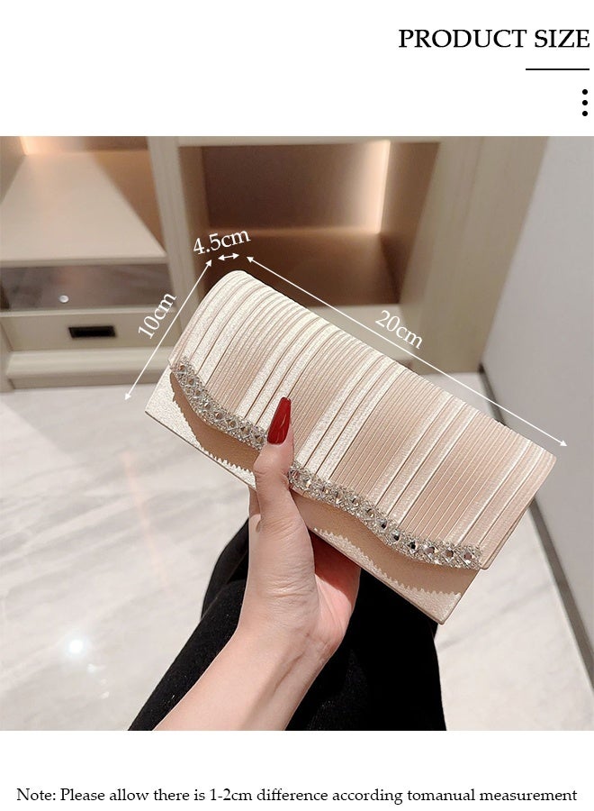 DUNISO المرأة بريق لامع مساء حقيبة صغيرة المغلف حقيبة يد سلسلة محفظة حقيبة حقيبة كروسبودي لحفل زفاف كوكتيل رسمي - Image 2