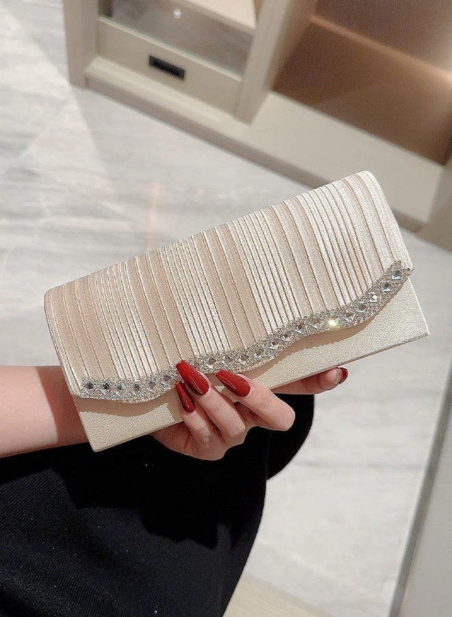 DUNISO المرأة بريق لامع مساء حقيبة صغيرة المغلف حقيبة يد سلسلة محفظة حقيبة حقيبة كروسبودي لحفل زفاف كوكتيل رسمي - Image 3