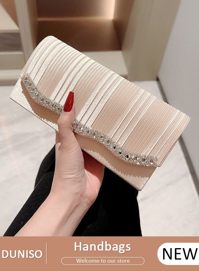 DUNISO المرأة بريق لامع مساء حقيبة صغيرة المغلف حقيبة يد سلسلة محفظة حقيبة حقيبة كروسبودي لحفل زفاف كوكتيل رسمي - Image 1