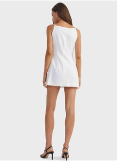 SNDYS Button Detail Mini Dress  - Image 2
