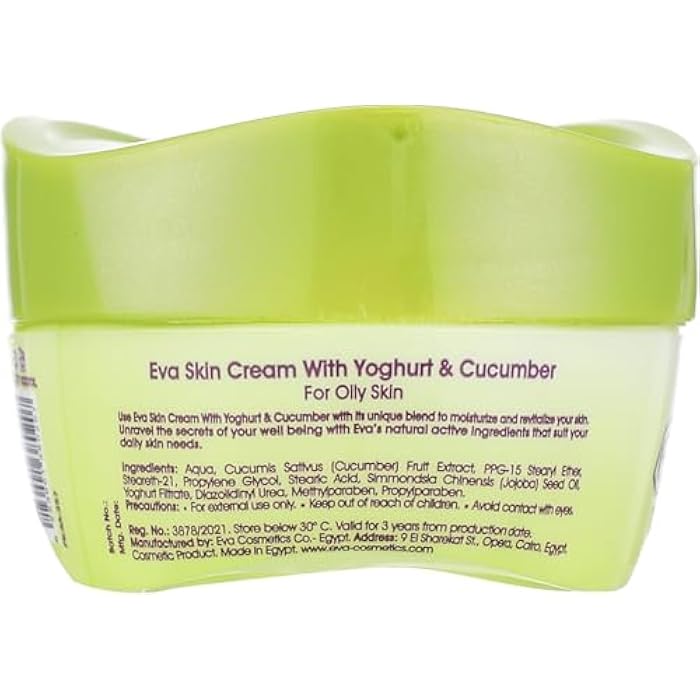 Eva Skin Care - Skin Cream with Yogurt and Cucumber, 55 gm - Image 3