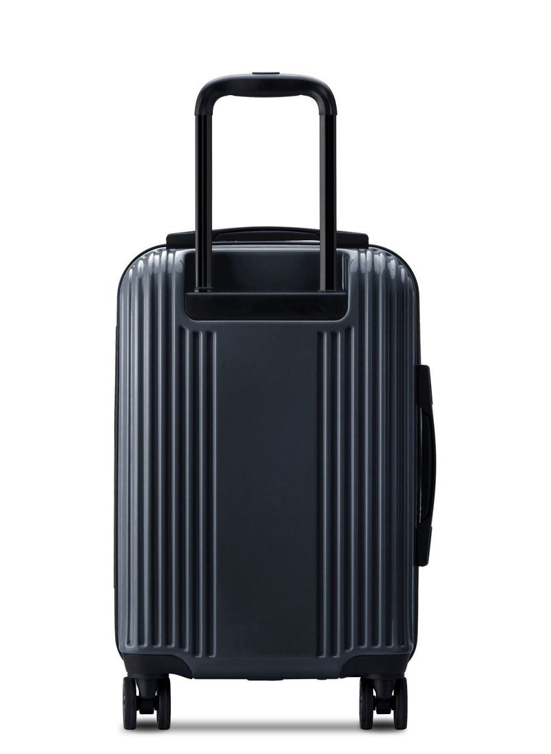DELSEY Paris - Ophelie 55cm Hardcase 4 Double Wheel Expandable Cabin Luggage Trolley Glossy Blue - 00389380162ME - Image 1