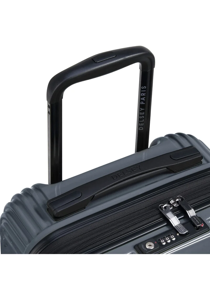 ديلسي _باريس Ophelie 55cm Hardcase 4 Double Wheel Expandable Cabin Luggage Trolley Glossy Blue - 00389380162ME