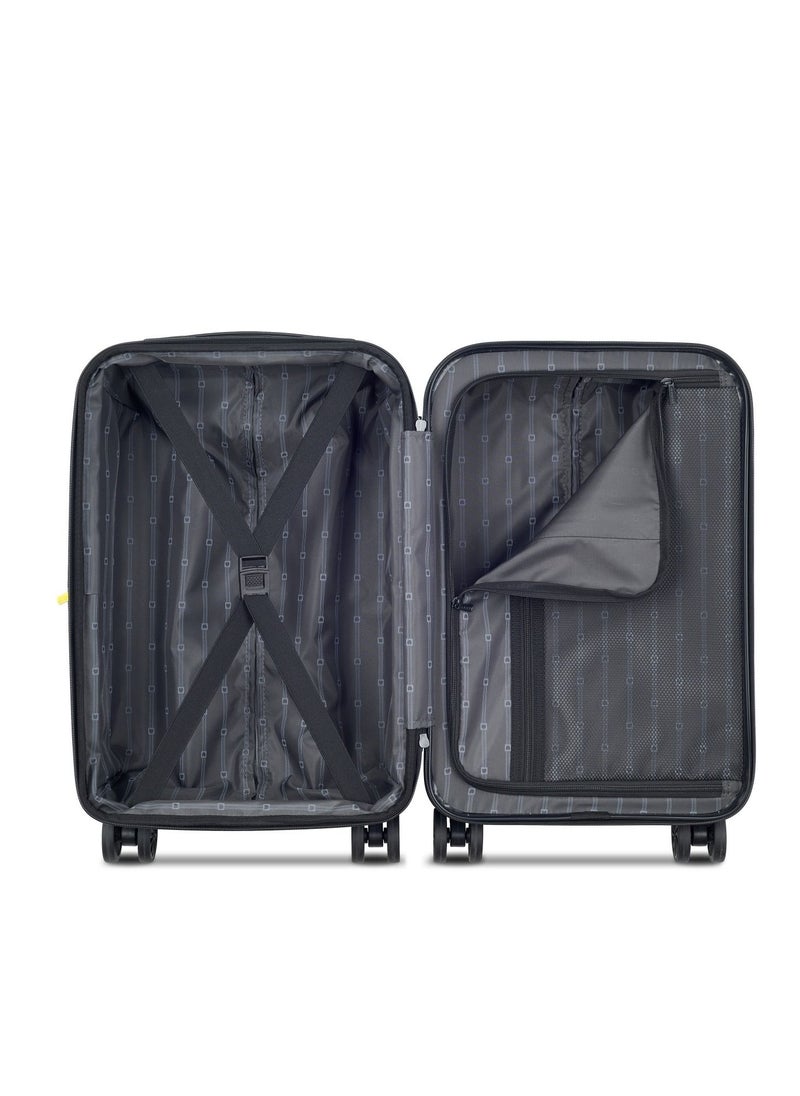 DELSEY Paris - Ophelie 55cm Hardcase 4 Double Wheel Expandable Cabin Luggage Trolley Glossy Blue - 00389380162ME - Image 1