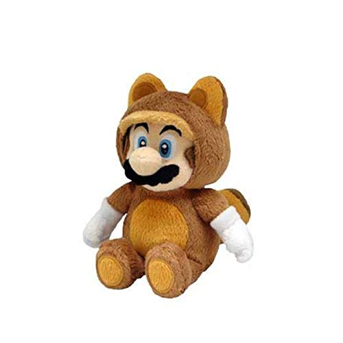 Little Buddy Official Super Mario Plush Raccoon Tanooki Mario 9Inch - Image 1