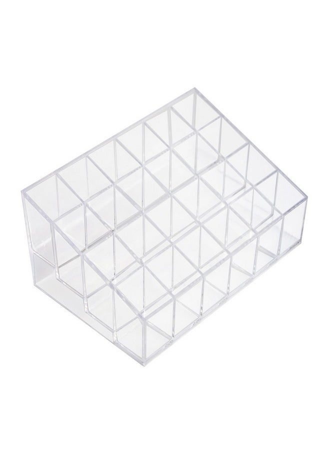 Super Z Outlet Transparent Cosmetic Makeup Organizer For Lipstick, Brushes, Bottles, And More. Clear Case Display Rack Holder  - Image 1
