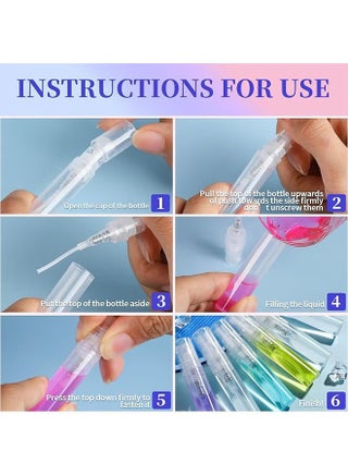 15-Piece 3ml Mini Spray Bottle, Clear Empty Plastic Spray Bottle,Refillable Fine Mist Perfume Bottle, Perfume Atomizer, Portable Small Empty Sample Containers for Travel Outgoing - view 4