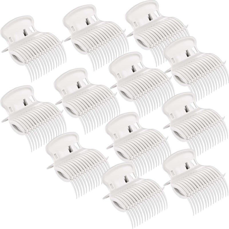 Syhood 12 Pieces Hot Roller Hair Curler Claw Clips Replacement For Small  Medium  Large And Jumbo Rollers Holding Women Girls Hair Section Styling - Image 1