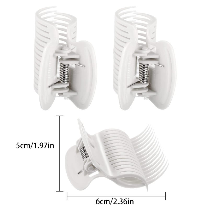 Syhood 12 Pieces Hot Roller Hair Curler Claw Clips Replacement For Small  Medium  Large And Jumbo Rollers Holding Women Girls Hair Section Styling - Image 2