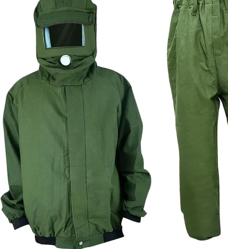 Sandblasting Suit for Industrial Grinding and Painting, Green - Image 4