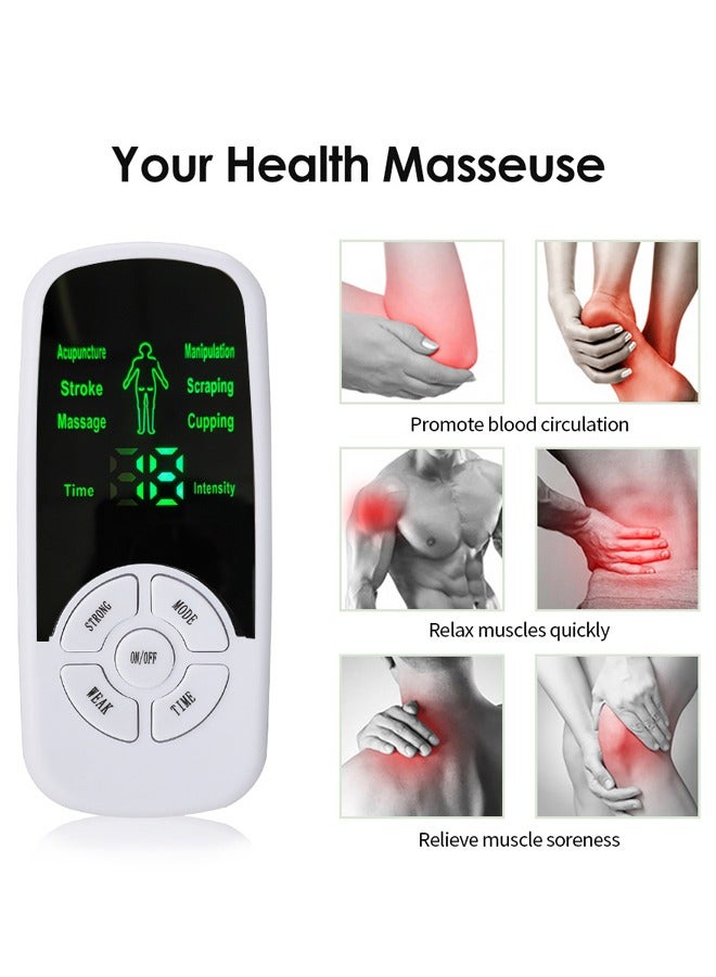 Generic Tens Muscle Stimulator for Pain Relief Therapy Dual Channels Electronic Pulse Massager for Face Body Massager Digital Therapy  - Image 2
