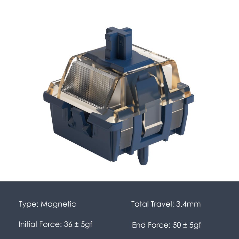 Akko Astrolink Magnetic Switch for Rapid Trigger HE Gaming Keyboard 20mm Spring Pre-Lubed Key Switches - Image 3