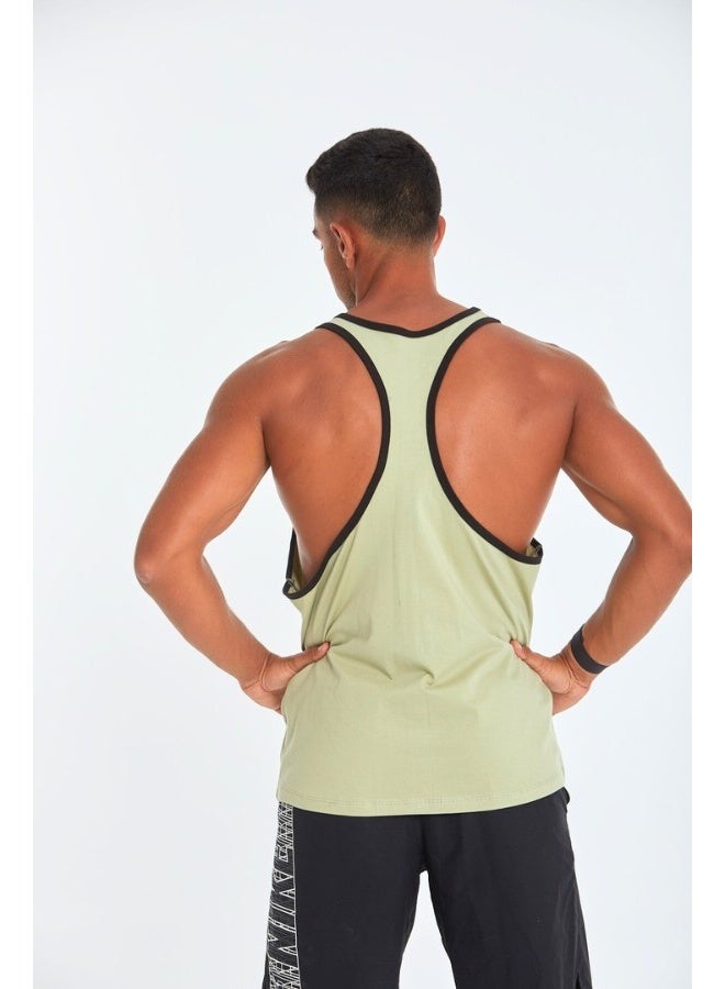 دريس كود Black lining Tank Top In Lint Green - Image 2