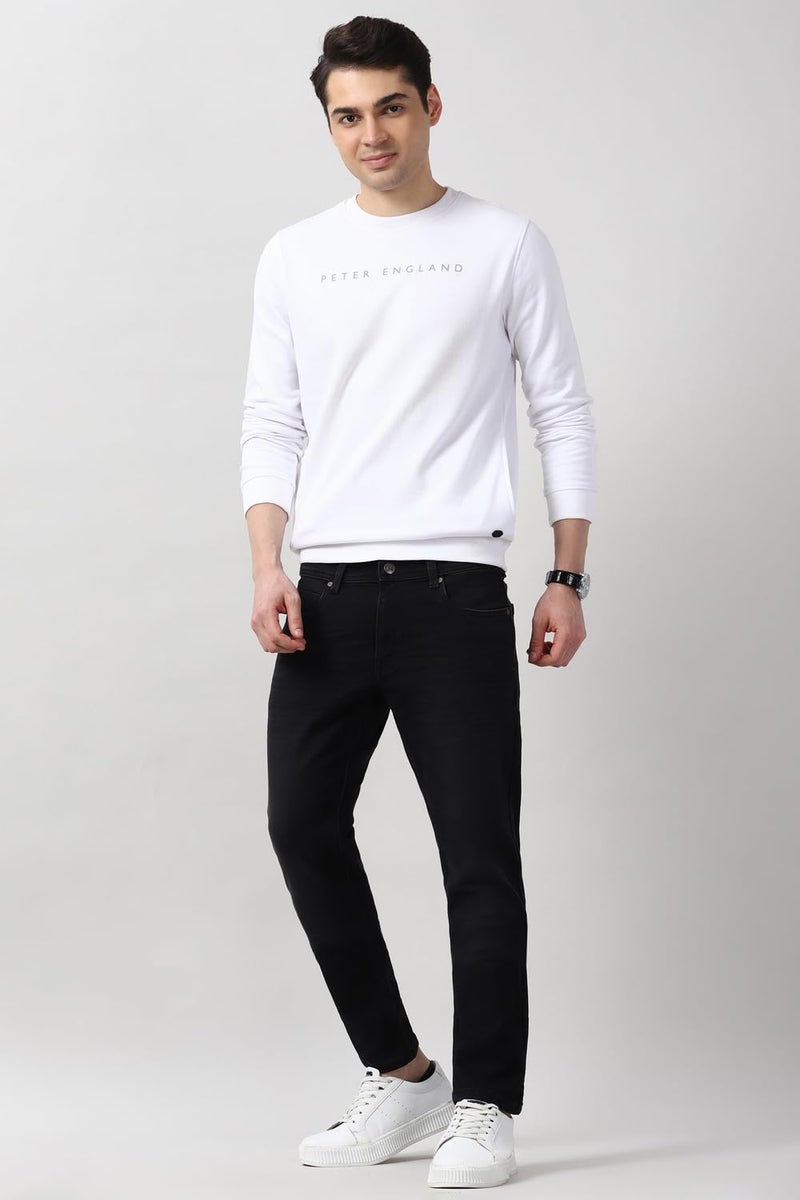 Peter England Men Black Dark Wash Jeans - Image 5