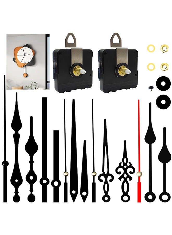 Muyixin أداة إصلاح حركة الساعة الصامتة 8 قطع مجموعة قطع غيار استبدال لإصلاح الساعات DIY قطع إصلاح الساعات - Image 1