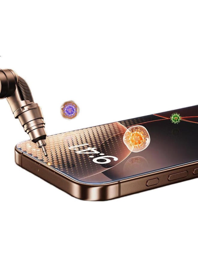 SmartDevil حماية شاشة زجاجية مقسّاة سمارت ديفيل لجهاز آيفون 16 برو ماكس، تغطية كاملة عالية الدقة مضادة للانفجار ومضادة للسقوط ومضادة لبصمات الأصابع، إحساس لمسة سلس، حواف رقيقة، مقاومة للغبار، عبوة من 2 - Image 3