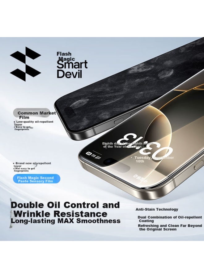 Smartdevil Tempered Glass Screen Protector For Iphone 16 Pro Max, Full Screen High Definition Anti-explosion Anti-drop Anti-fingerprint Smooth Touch Sensation Thin Edge Dustproof 2-pack - Image 2