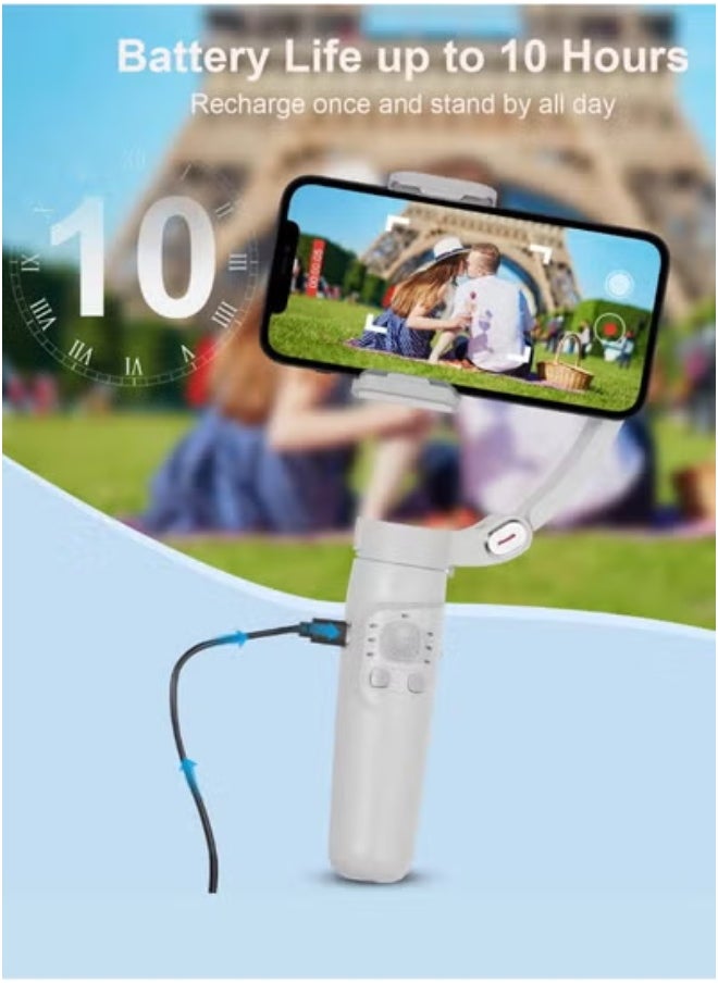 JAJEEK 3-Axis Foldable Pocket Smartphone Gimbal Stabilizer – Anti-Shake Handheld Gimbal for iPhone & Android – Bluetooth Control Selfie Stick with Face Tracking, Stabilization for Tiktok, YouTube Vlogs & Videos – Compact, Portable Design  - Image 3