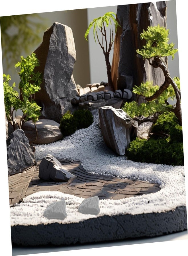 NAMOARLY 100pcs Realistic Fake Rock Garden Decorations Grey Stones Diorama Micro Train Landscape Decorative Rocks - Image 5