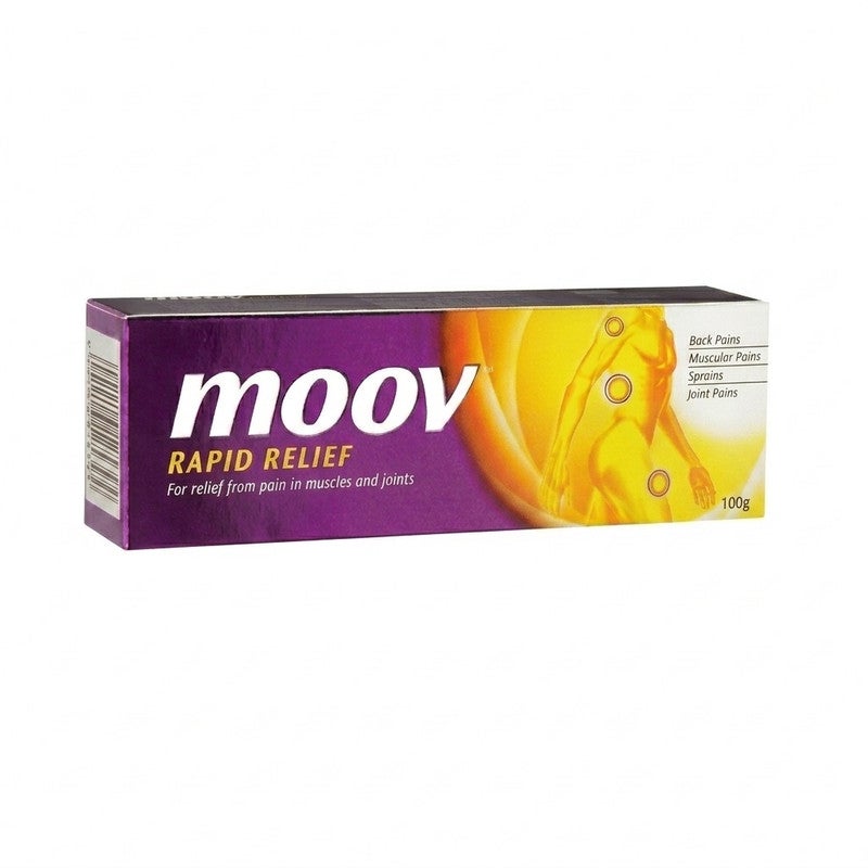 Moov Rapid Relief Pain Relief Cream for Muscle, Back, and Joint Pain Relief - 100g (Pack of 1)