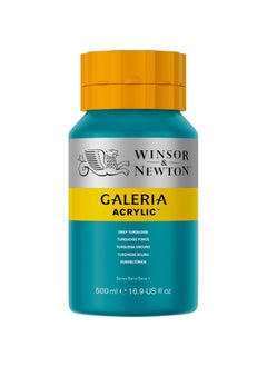 WINSOR & NEWTON Winsor & Newton Galeria Acrylic Colour - Jar of 500 ML - Deep Turquoise (232) - Highly Pigmented Lightfast Artists' Acrylic Paints for Canvas, Wood, Fabric & Paper - More Colours Available  - Image 5