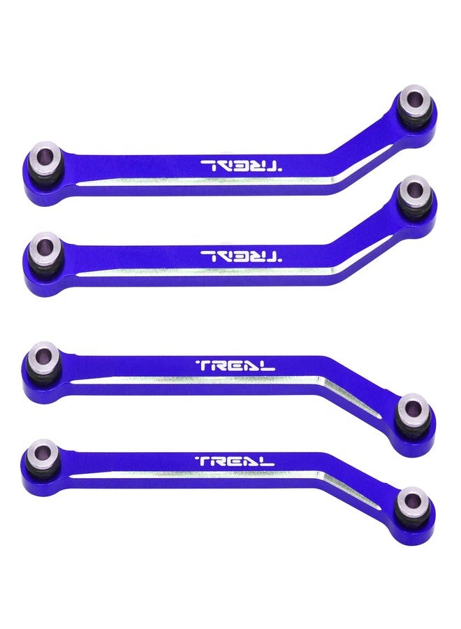 TREAL FCX24 High Clearance Links, Aluminum 7075 Chassis Lower Linkages (4p) for 1/24 FMS FCX24 (Blue) - Image 1
