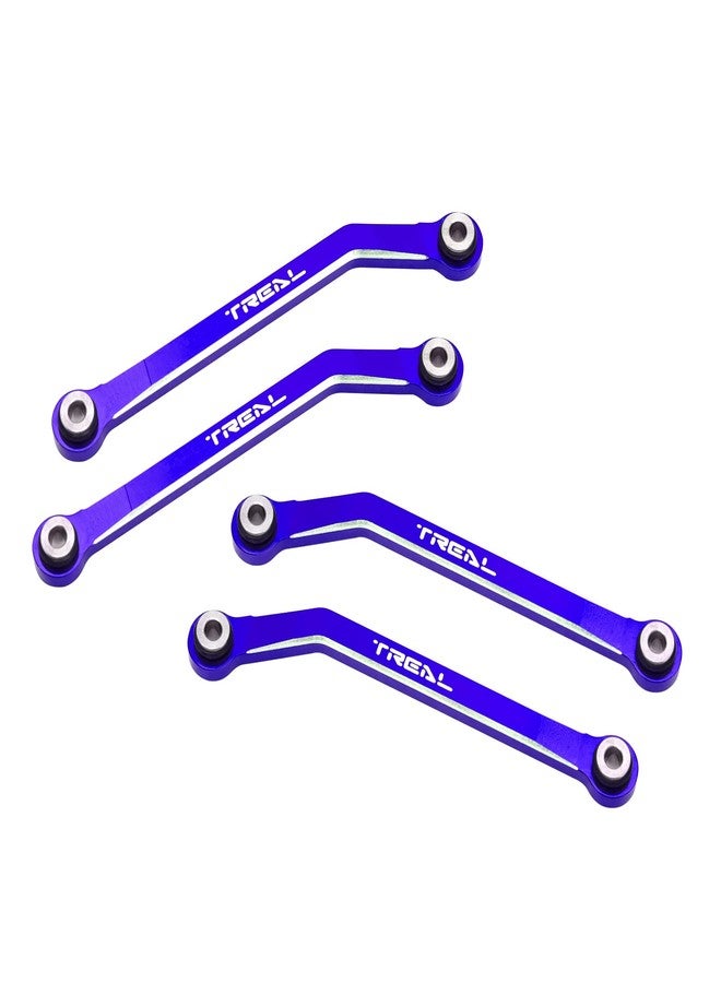 TREAL FCX24 High Clearance Links, Aluminum 7075 Chassis Lower Linkages (4p) for 1/24 FMS FCX24 (Blue) - Image 2