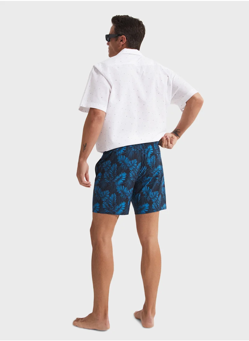 جون Patterned Swim Shorts