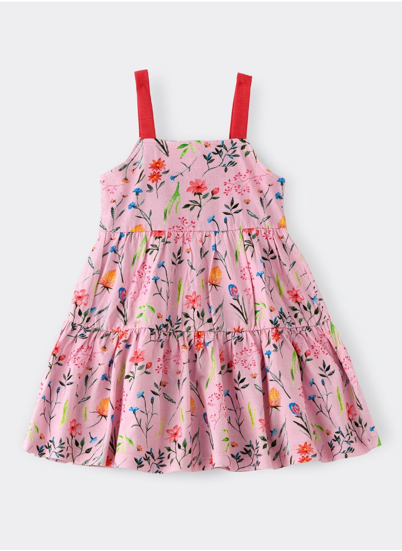 Jelliene Knitted printed dress with strap  - Image 1