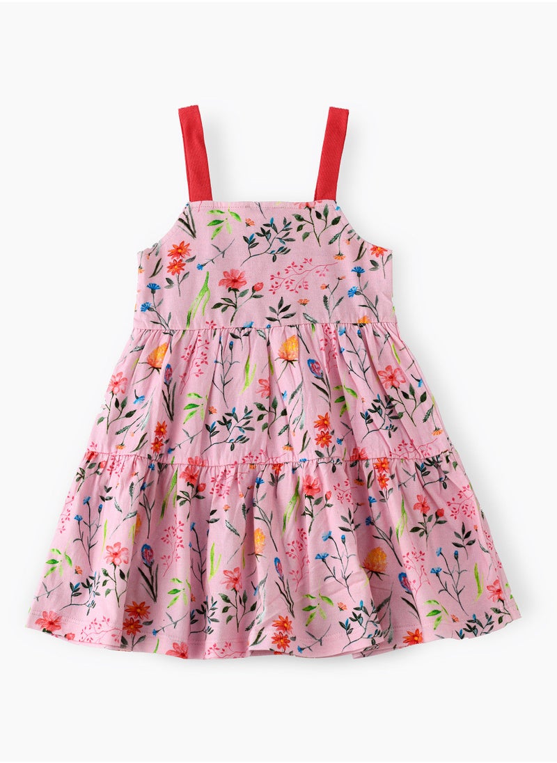 Jelliene Knitted printed dress with strap  - Image 2